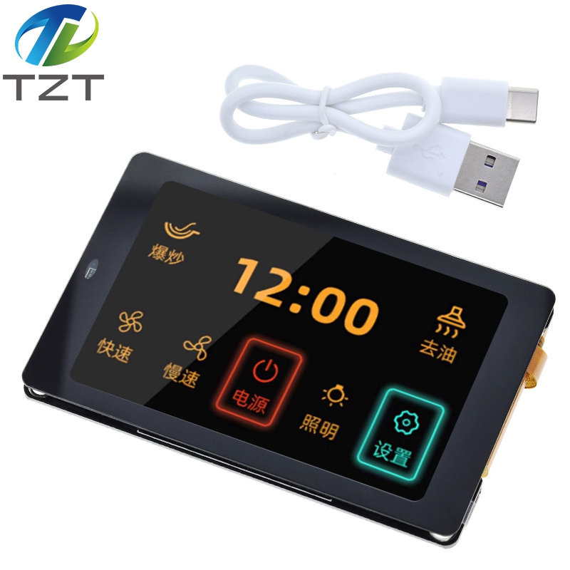 TZT ESP32 Development Board - WT32-SC01 With 3.5In 320X480 Capacitive Multi-Touch LCD Screen Built-In Bluetooth Wifi