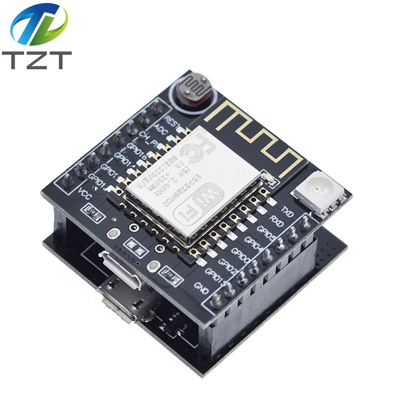 TZT ESP8266 ESP-12F Serial WIFI Module Mini Development Board For Arduino Nodemcu CH340 Micro USB Module For Arduino Witty Cloud