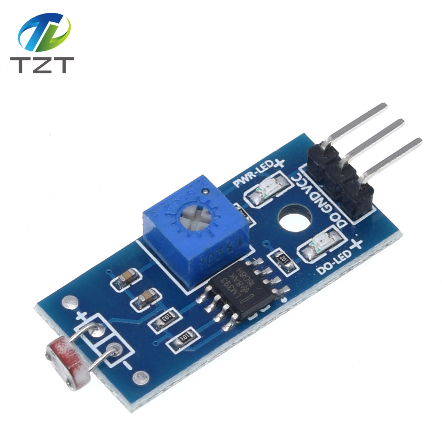 TZT Photosensitive brightness resistance sensor module Light intensity detect New For Arduino