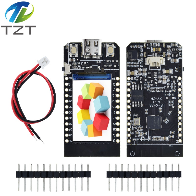 TZT T-Display ESP32 WiFi And Bluetooth-Compatible Module Development Board 1.14 Inch LCD Control Board CH9102 for Arduino
