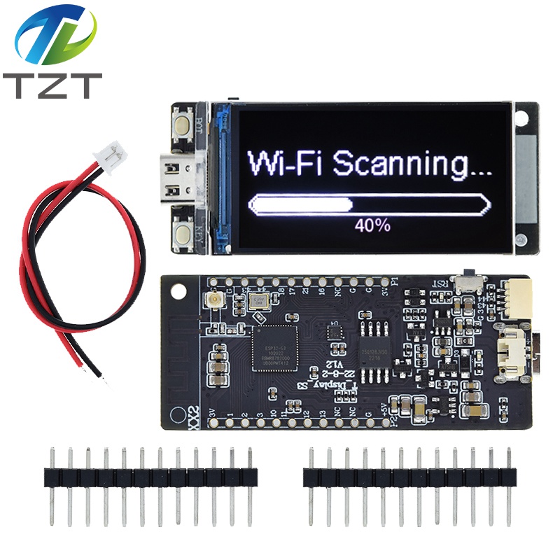 TZT T-Display-S3 ESP32-S3 1.9 inch ST7789 LCD Display Development Board WIFI Bluetooth5.0 Wireless Module 170*320 Resolution