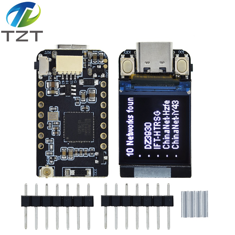 TZT T-QT V1.1 ESP32-S3 GC9107 0.85 Inch LCD Display Module Development Board WIFI Bluetooth Full Color IPS 128*128 Screen