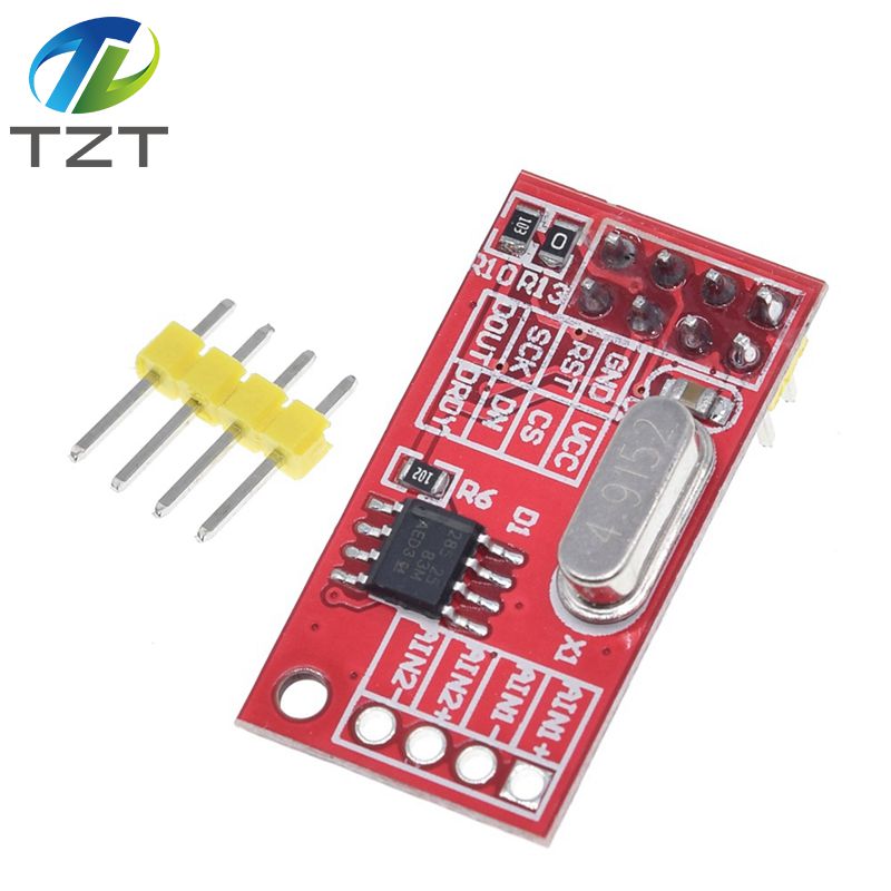 TZT   AD7705 Dual 16 bit ADC data acquisition module programmable input gain SPI interface