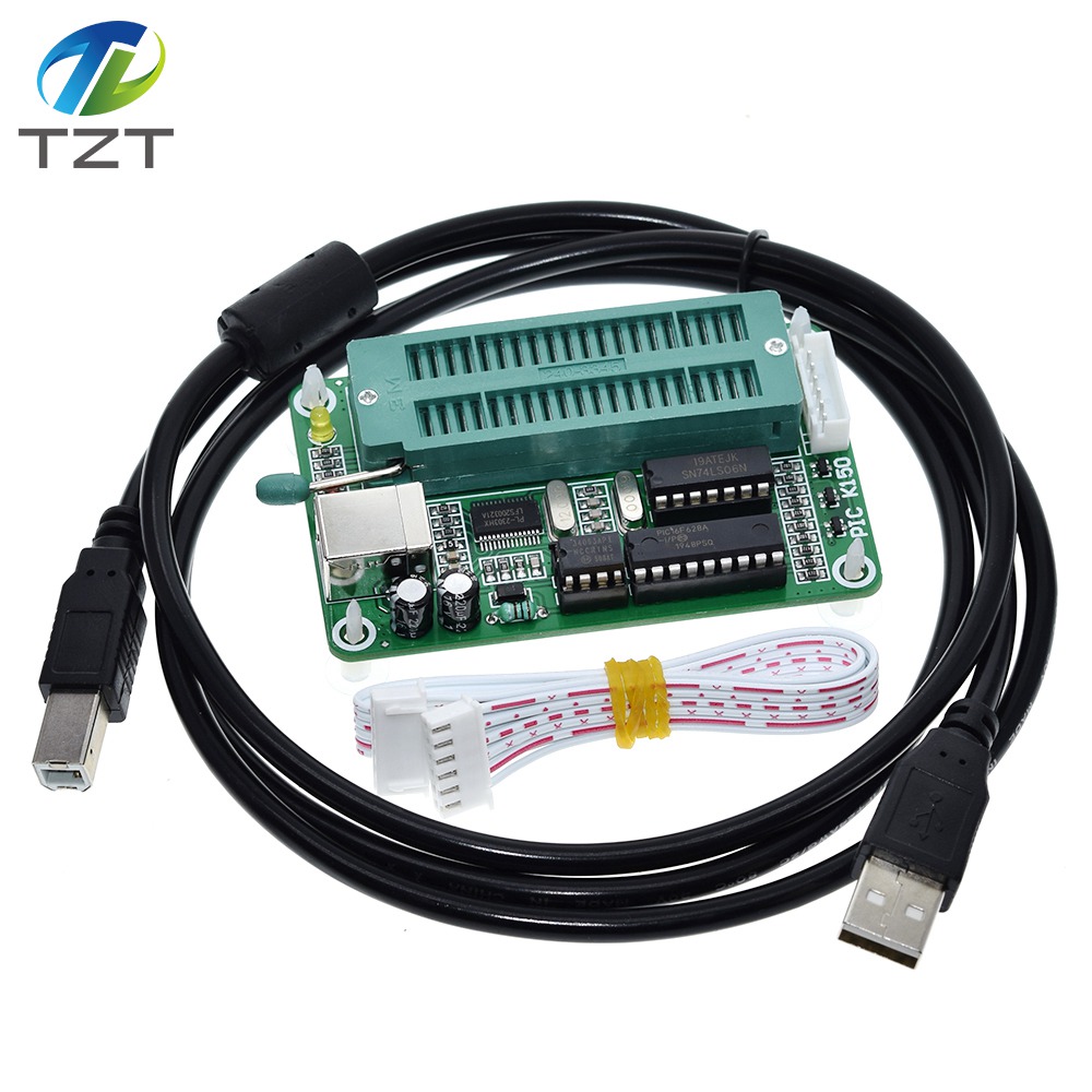 TZT 1SET PIC Microcontroller USB Automatic Programming Programmer K150 + ICSP Cable