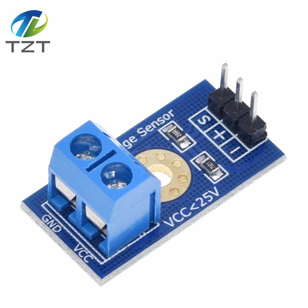 TZT Smart Electronics DC 0-25V Standard Voltage Sensor Module Test Electronic Bricks Smart Robot for arduino Diy Kit