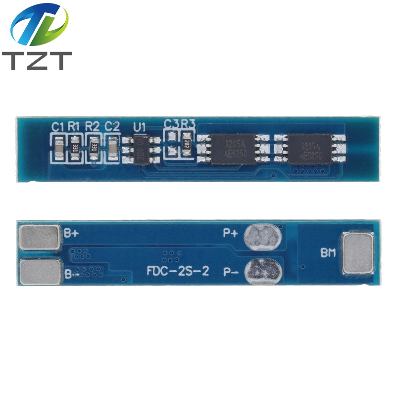 TZT 2S 3A Li-ion Lithium Battery 7.4 8.4V 18650 Charger Protection Board BMS PCM for Li-ion Lipo Battery Cell Pack Smart Electronics