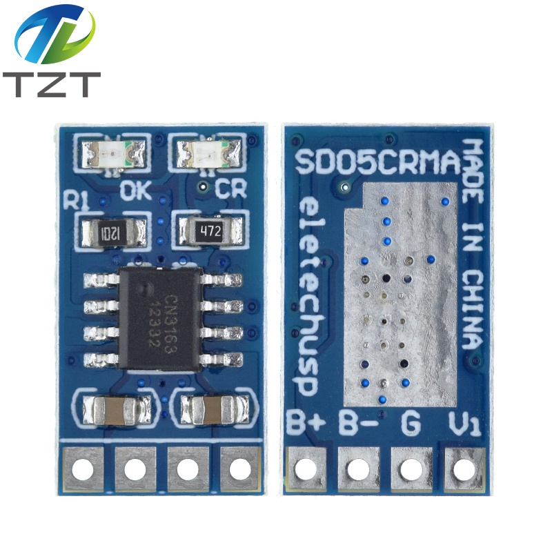 TZT MPPT Solar Charge Controller 1A 4.2V 3.7V 18650 LiPo Li-ion Lithium Battery Charger Module SD05CRMA Solar Panel Battery Charging