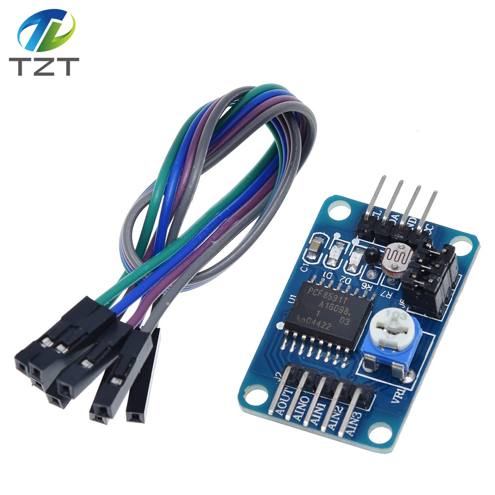 TZT PCF8591 AD / DA Conversion of Digital Converter Module Temperature Illumination  For Arduino