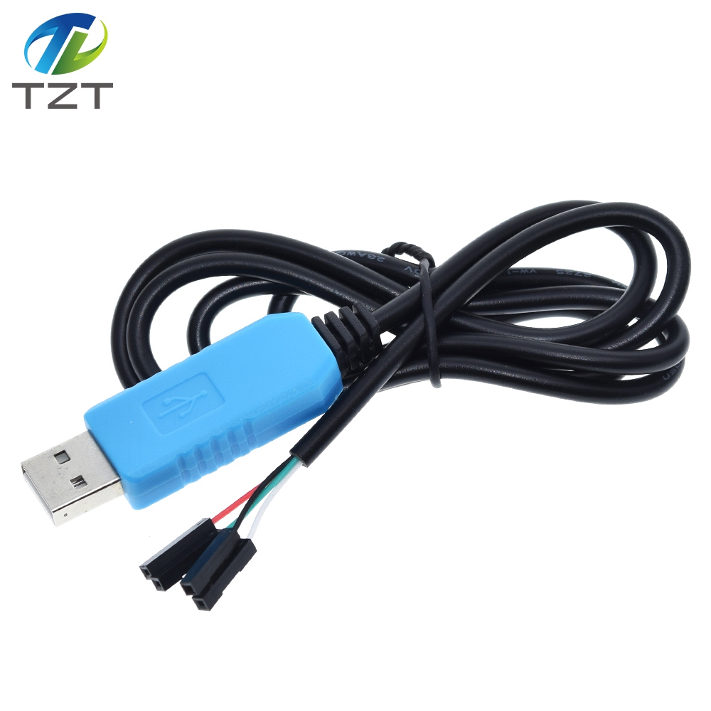 TZT  PL2303 TA USB TTL RS232 Convert Serial Cable PL2303TA Compatible with Win XP/VISTA/7/8/8.1  Blue