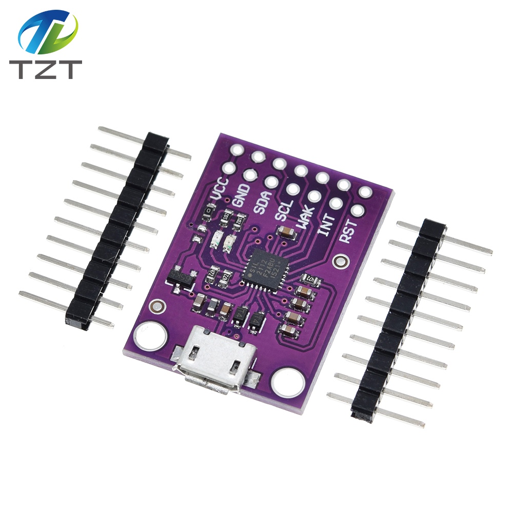 TZT CP2112 Debug Board USB to SMBus I2C Communication Module 2.0 MicroUSB 2112 Evaluation Kit for CCS811 Sensor Module for arduino