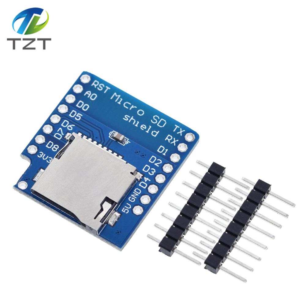 TZT Micro SD Shield for WeMos D1 mini TF card module