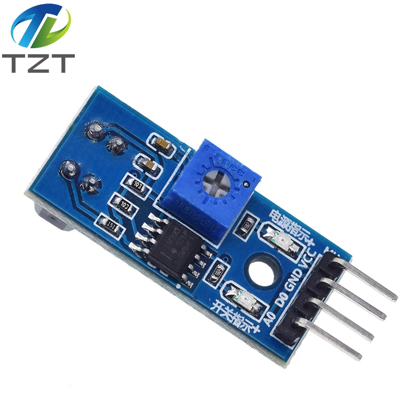 TZT TCRT5000 Infrared Reflective IR Photoelectric Switch Barrier Line Track Sensor Module blue