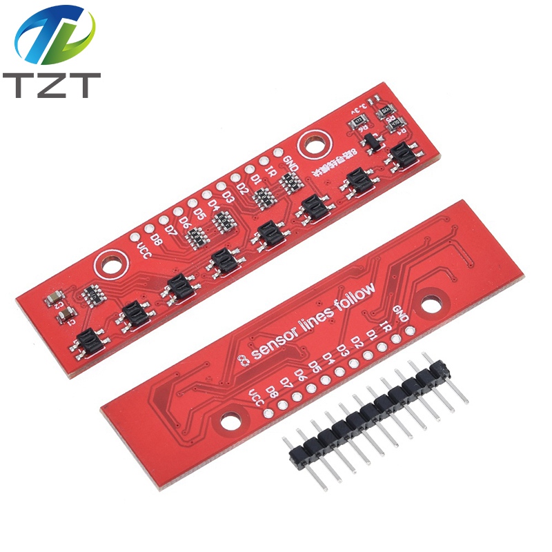 Tracking Module Infrared Detection Sensor Module DIY For Arduino 8-Channel Infrared Detector Hunt Module 8bit Sensor Module