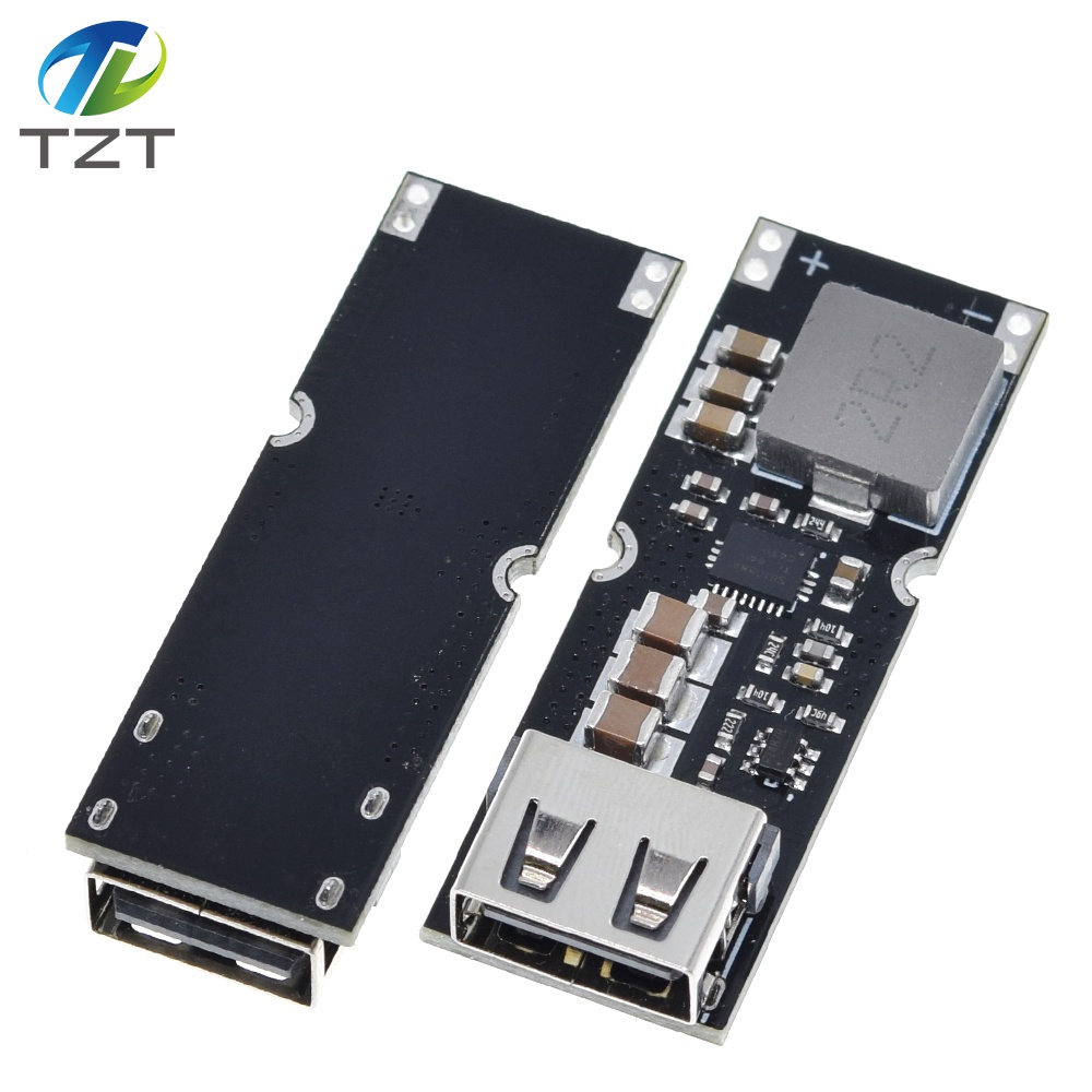 TZT Single Cell Lithium Battery Boost Power Module Board 3.7V 4.2V Liter 5V 9V 12V USB Mobile Phone Fast Charge QC2.0 QC3.0 TPS61088