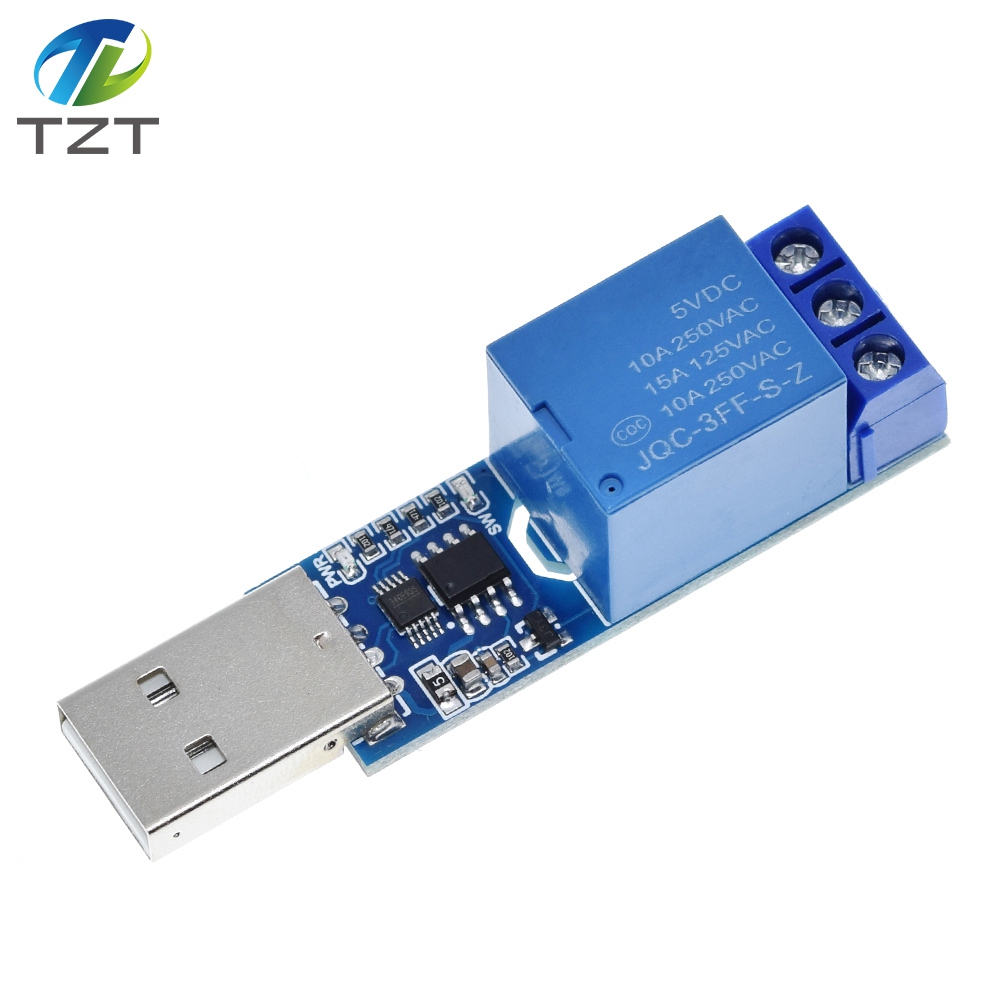 TZT LCUS-1 type USB Relay Module Electronic Converter PCB USB Intelligent Control Switch for arduino
