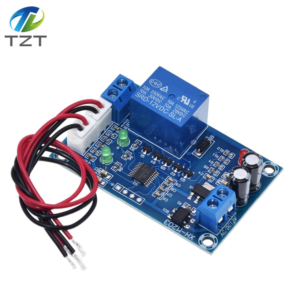TZT XH-M203 Full Automatic Water Level Controller Pump Switch Module AC/DC 12V Relay
