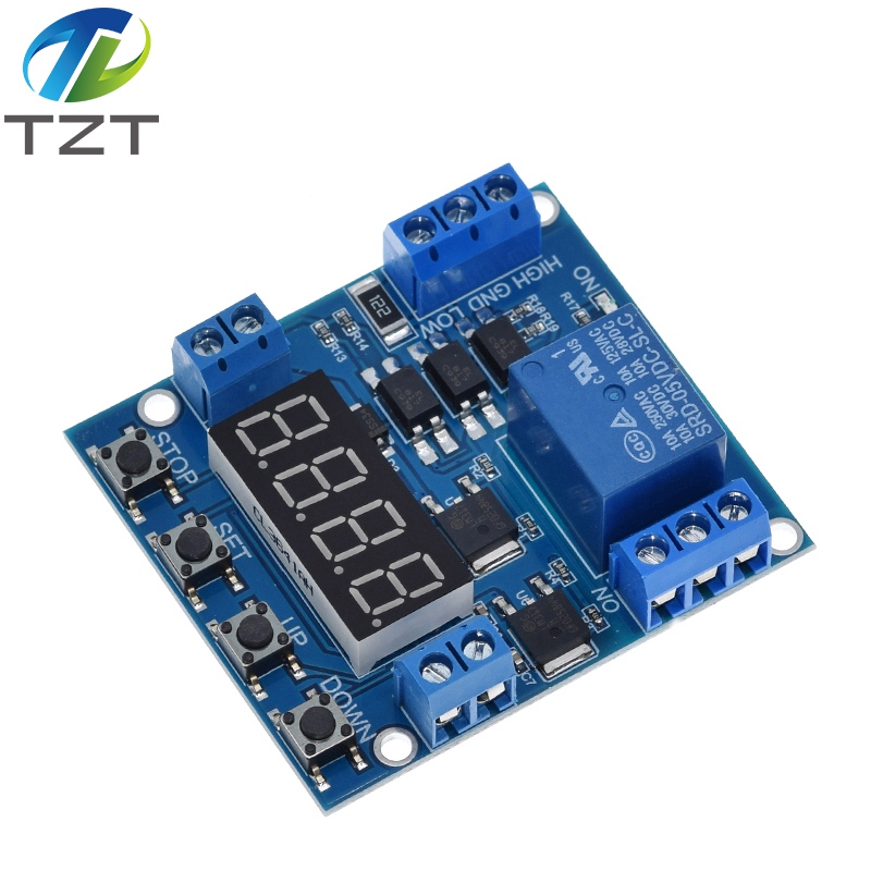 TZT XY-J05 Delay Module Timer delay trigger OFF Voltage upper lower limit detection Cyclic timing counting Battery Charge control