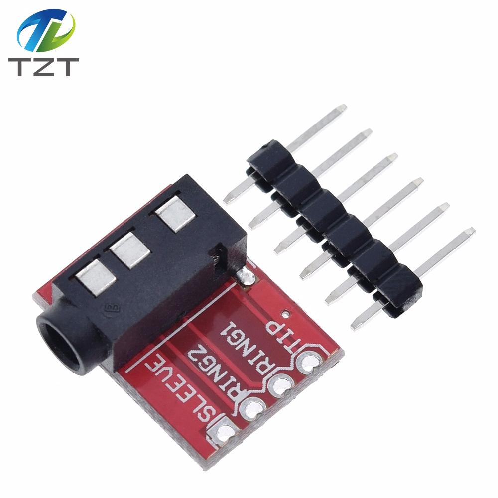 TZT   TRRS 3.5mm Jack Breakout Headphone Video MP3 Jack Professional module