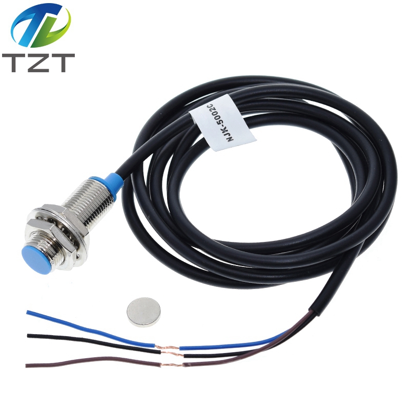 TZT NJK-5002C Hall Effect Sensor Proximity Switch NPN 3-Wires Normally Open + Magne for arduino