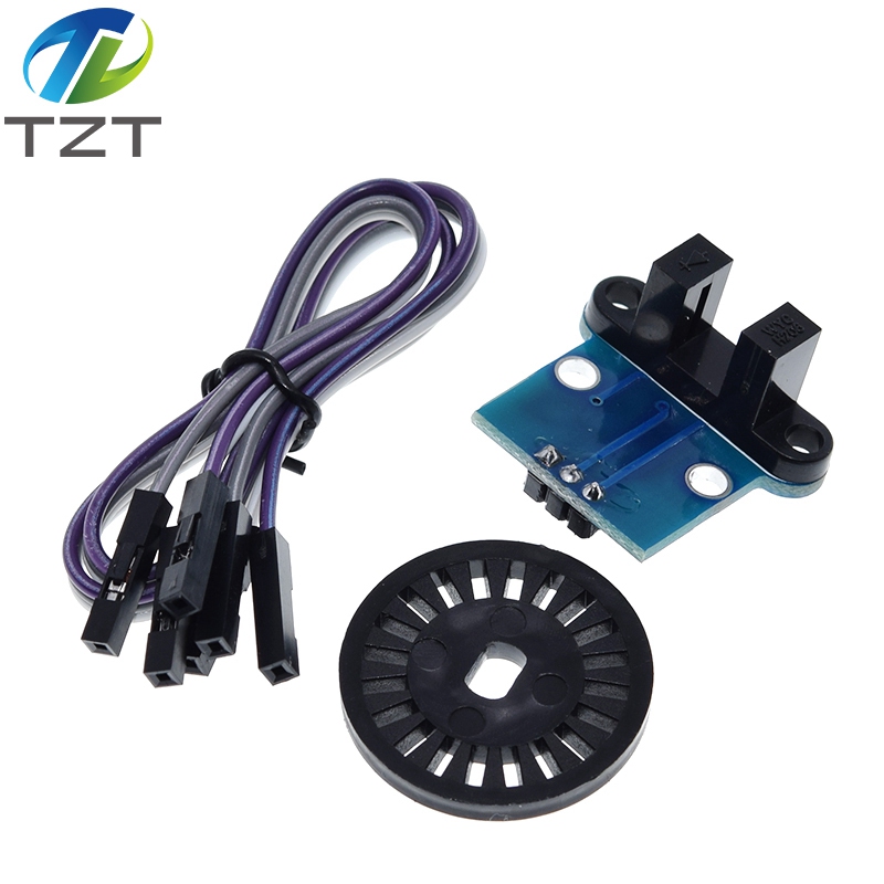 HC-020K Double Speed Measuring Sensor with Photoelectric Encoders Kit top For arduino Tacho Slot-type Optocoupler Counter Module