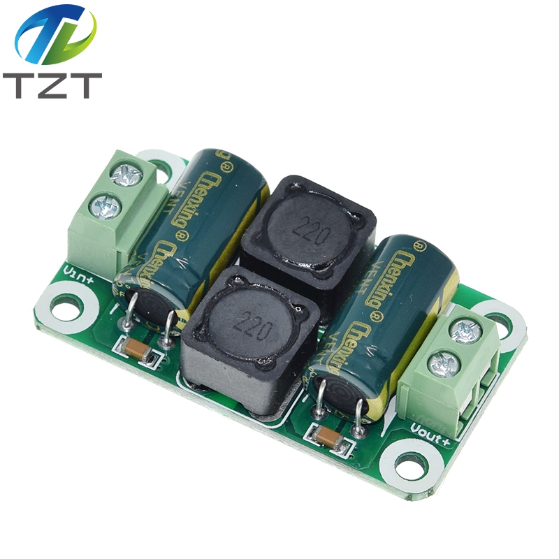 TZT 0-50V 4A DC Power Supply Filter Board Class D Power Amplifier Interference Suppression Board Car EMI Industrial Control Panel