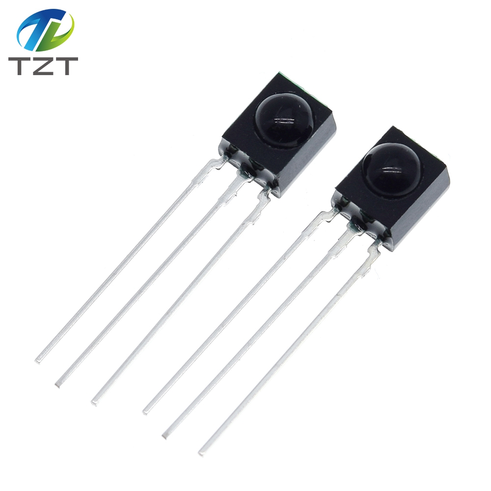 TZT High Quality 5Pcs/lot IR Receiver 38 kHz Remote Infrared Module TSOP4838 DIP-3