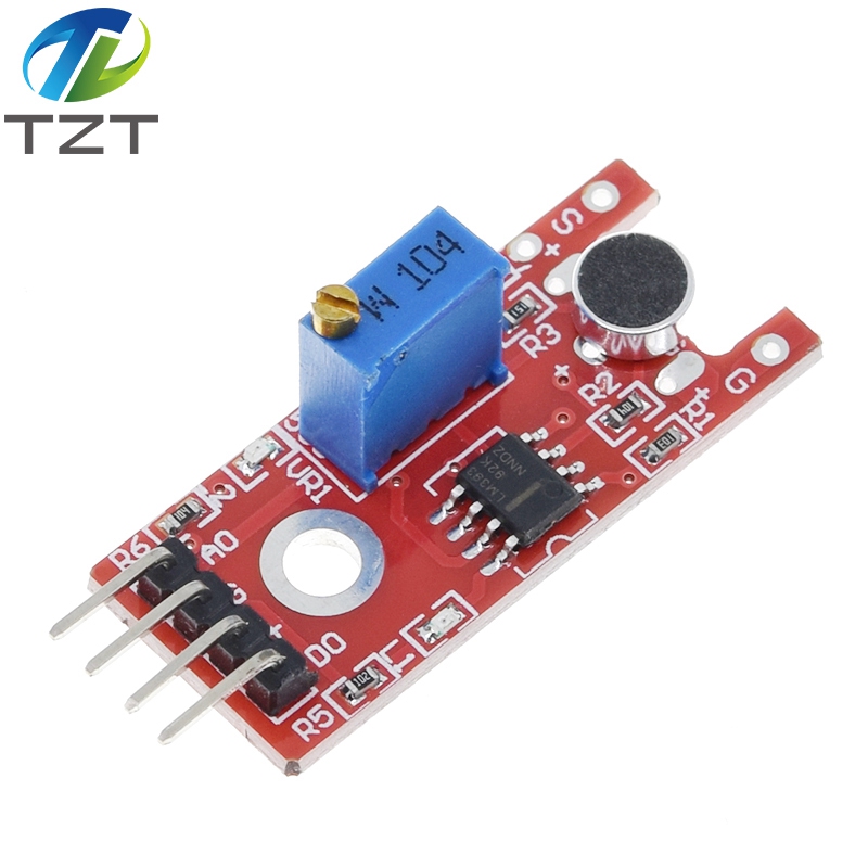 TZT Microphone Voice Sound Sensor Module For Arduino Analog Digital Output Sensors KY-038