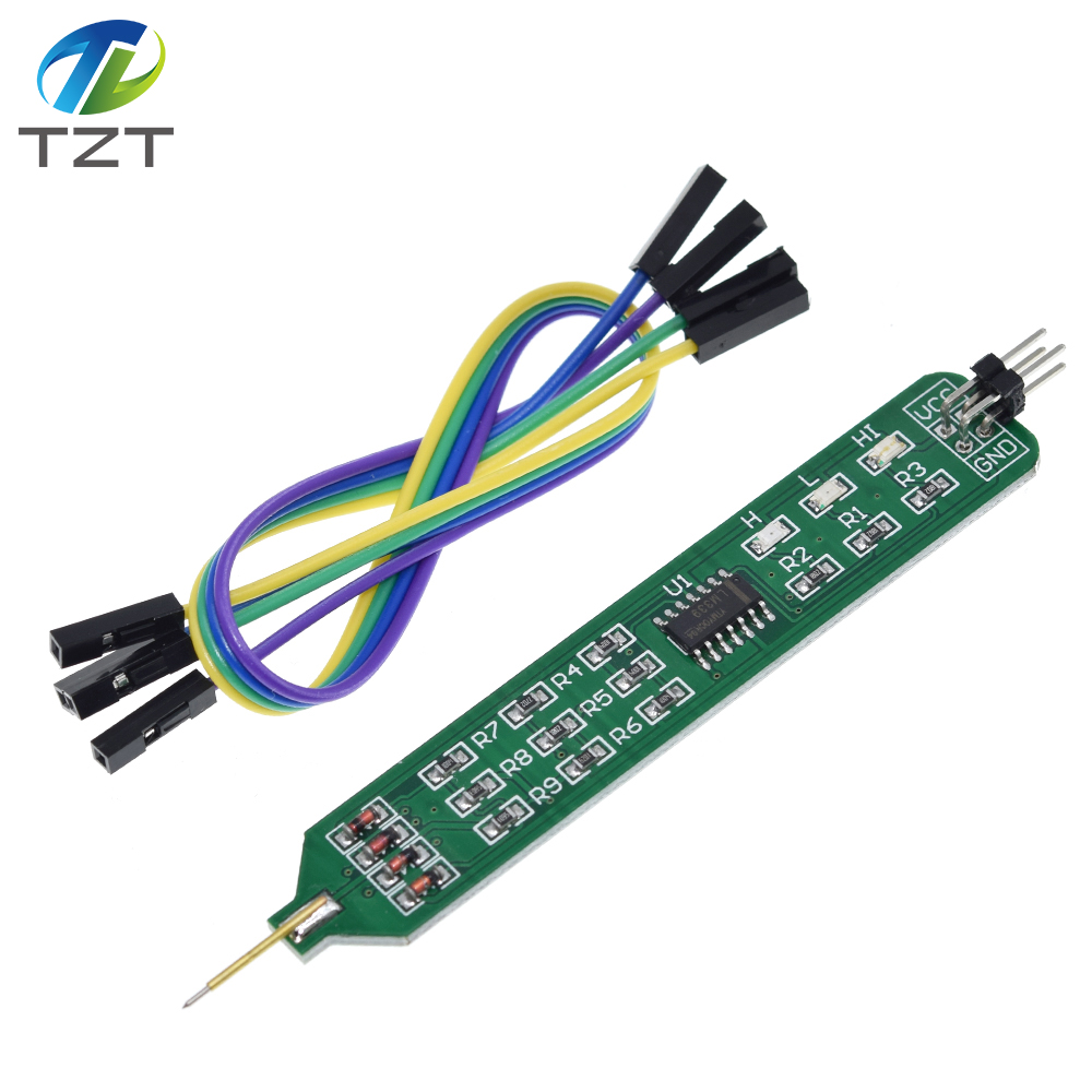 TZT Logic Tester Pen Level Tester 5V 3.3V Digital Circuit Debugger Convenient and Quick Learning Board Necessary Tools