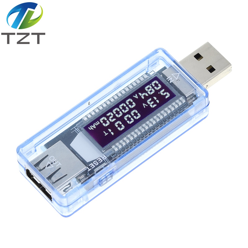 TZT Voltage Meters Current Voltage Capacity Battery Tester USB Volt Current Voltage Doctor Charger Capacity Tester Meter Power Bank