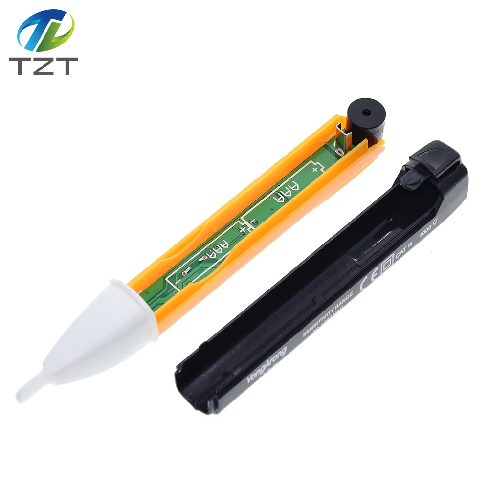 TZT Electric indicator 90-1000V Non-Contact Socket Wall AC Power Outlet Voltage Detector Sensor Tester Pen LED light AC 110V-220V