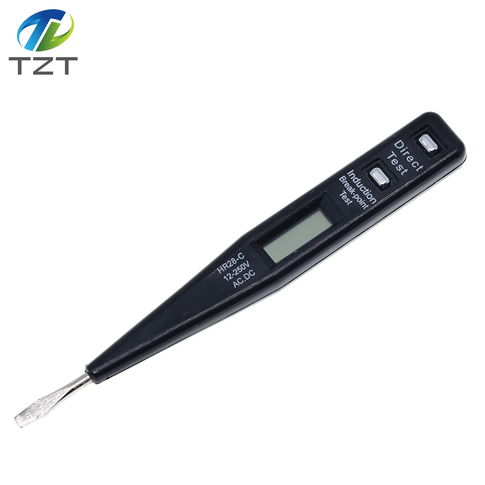 TZT Electric Indicator Voltage Meter Digital Voltmeter 12V-250V Socket Wall AC/DC Power Outlet Detector Sensor Tester Pen