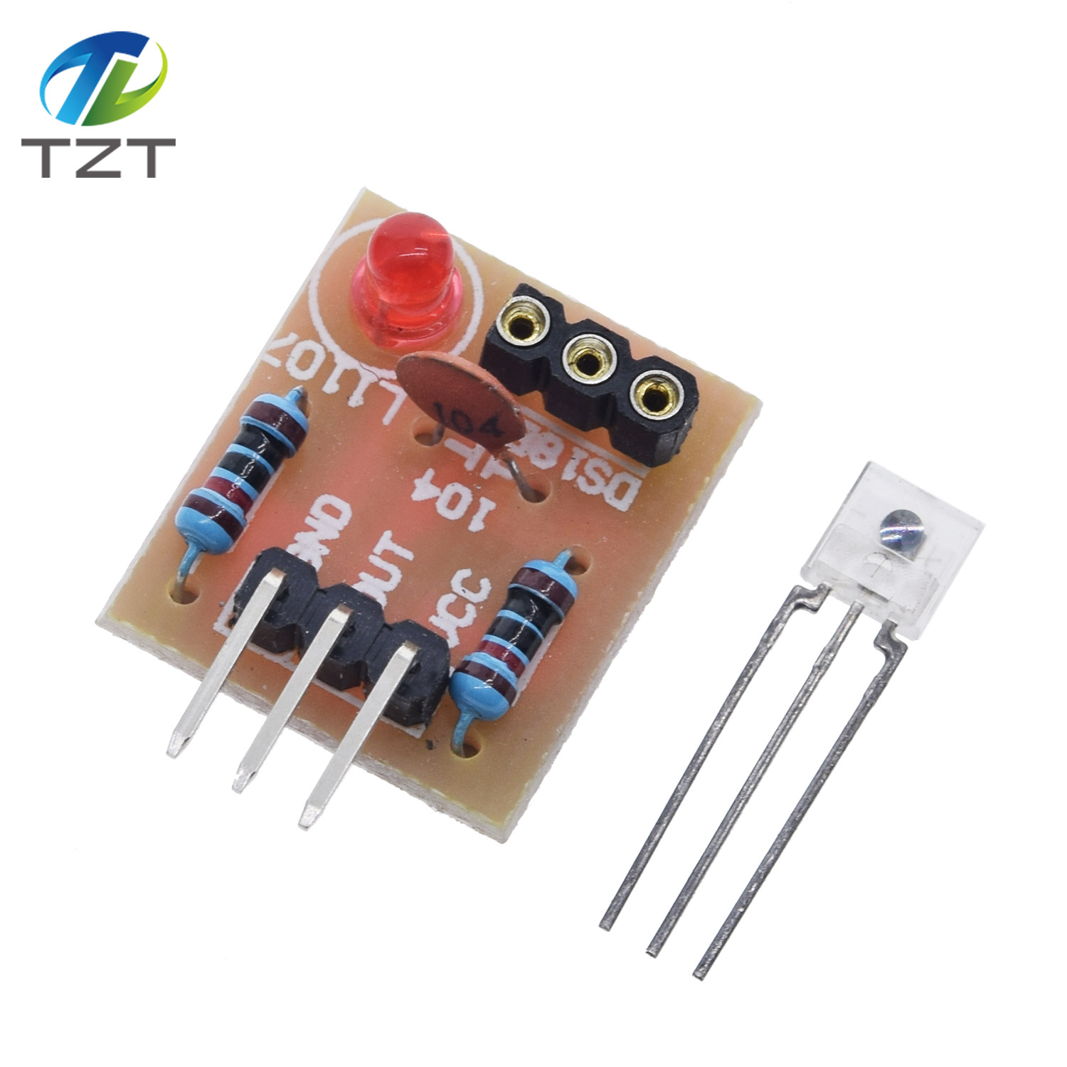TZT Laser Receiver Sensor Module Non-Modulator Tube Laser Sensor Module Relay Switch High Level Low Level for Arduino 5V