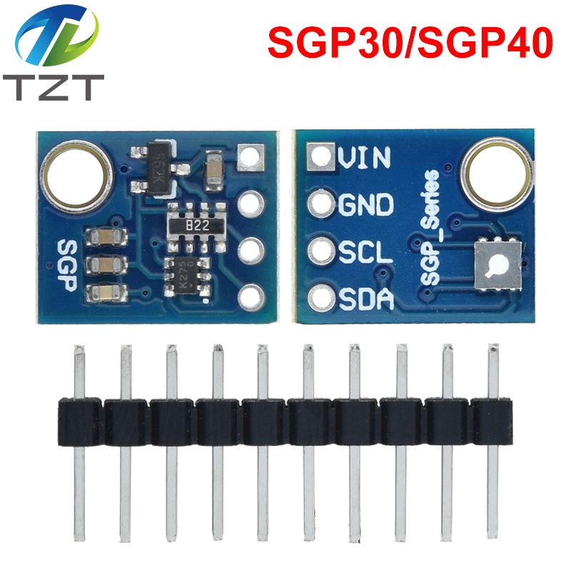 TZT SGP40 SGP30 Air Quality Sensor Digital TVOC Detection Chip Compatible for Arduino Demo Board