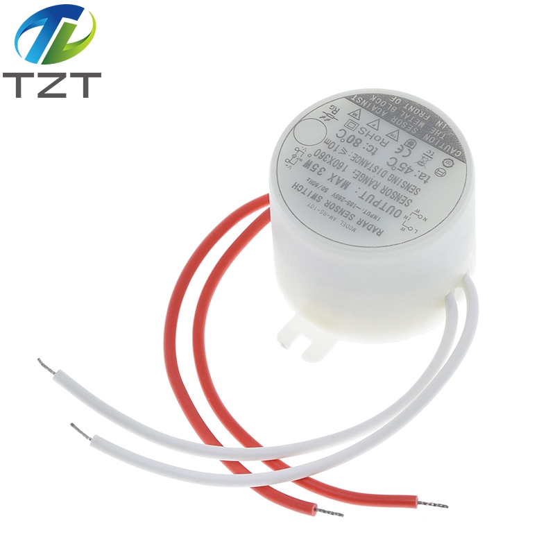 New Electric 35W Circular Radar Microwave induction sensor switch instead of the human body infrared induction switch sensors