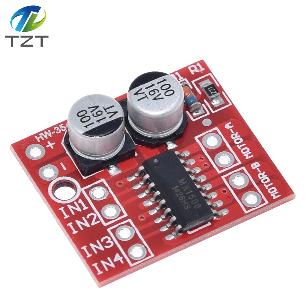 TZT DC Motor Drive Module Reversing PWM Speed Dual H Bridge Stepper Motor Mini Victory L298N