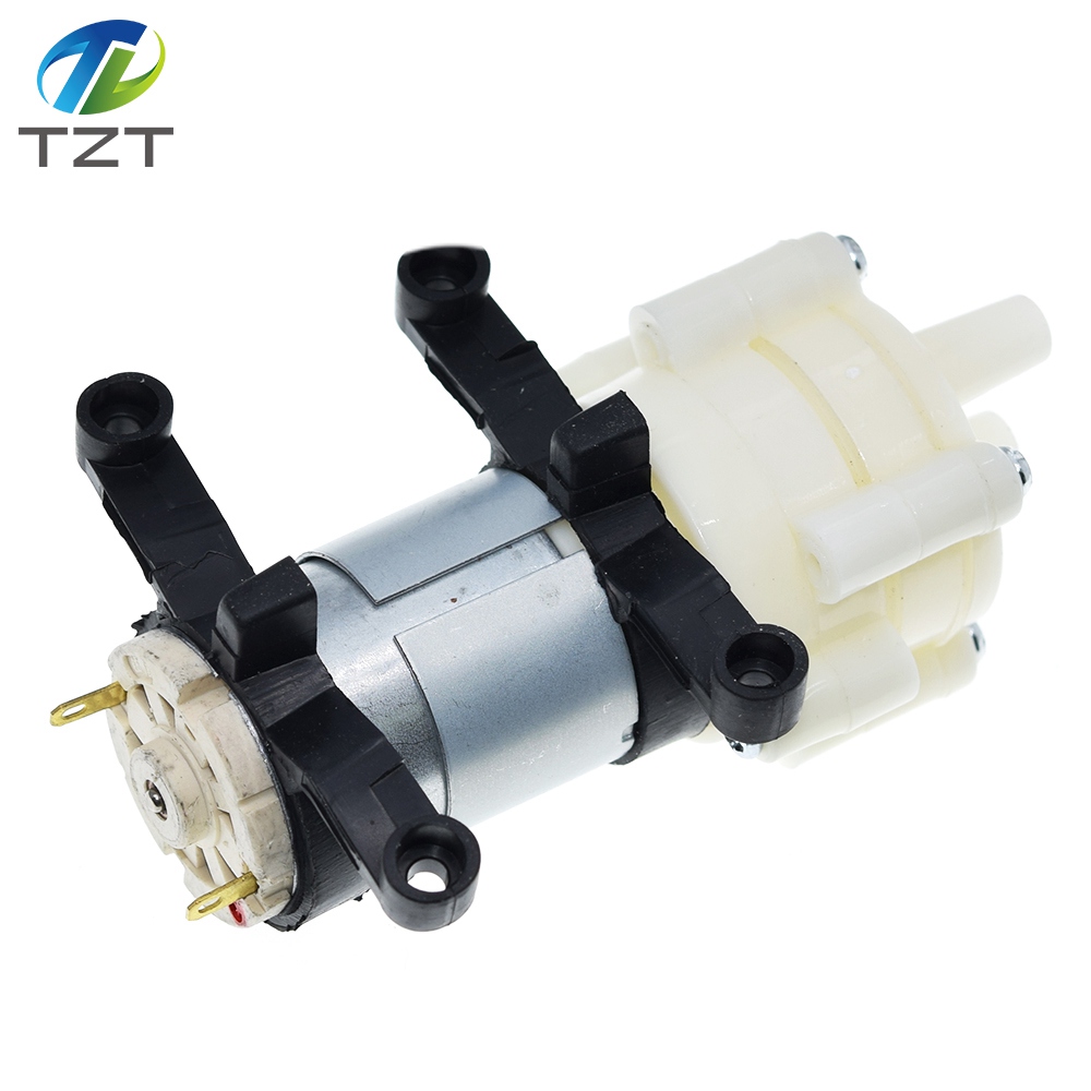 TZT  DC6-12V R385 Aquarium Fish Tank Round Water Air DC Diaphragm Pump Aquarium Air Pumps Accessories