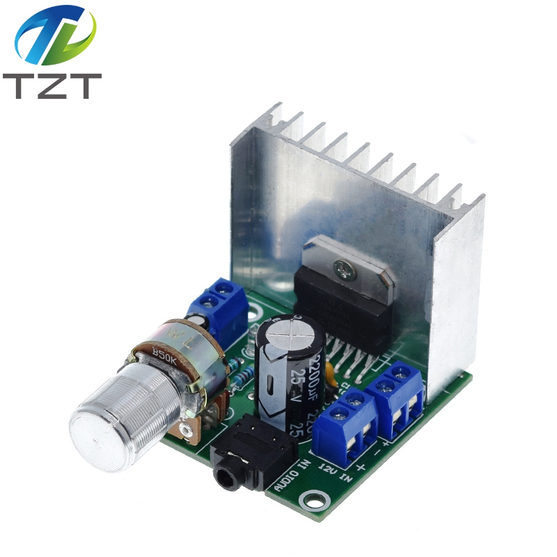 TZT 1PCS TDA7297 amplifier board digital amplifier board dual-channel amplifier board finished no noise 12V dual 15W (A type)