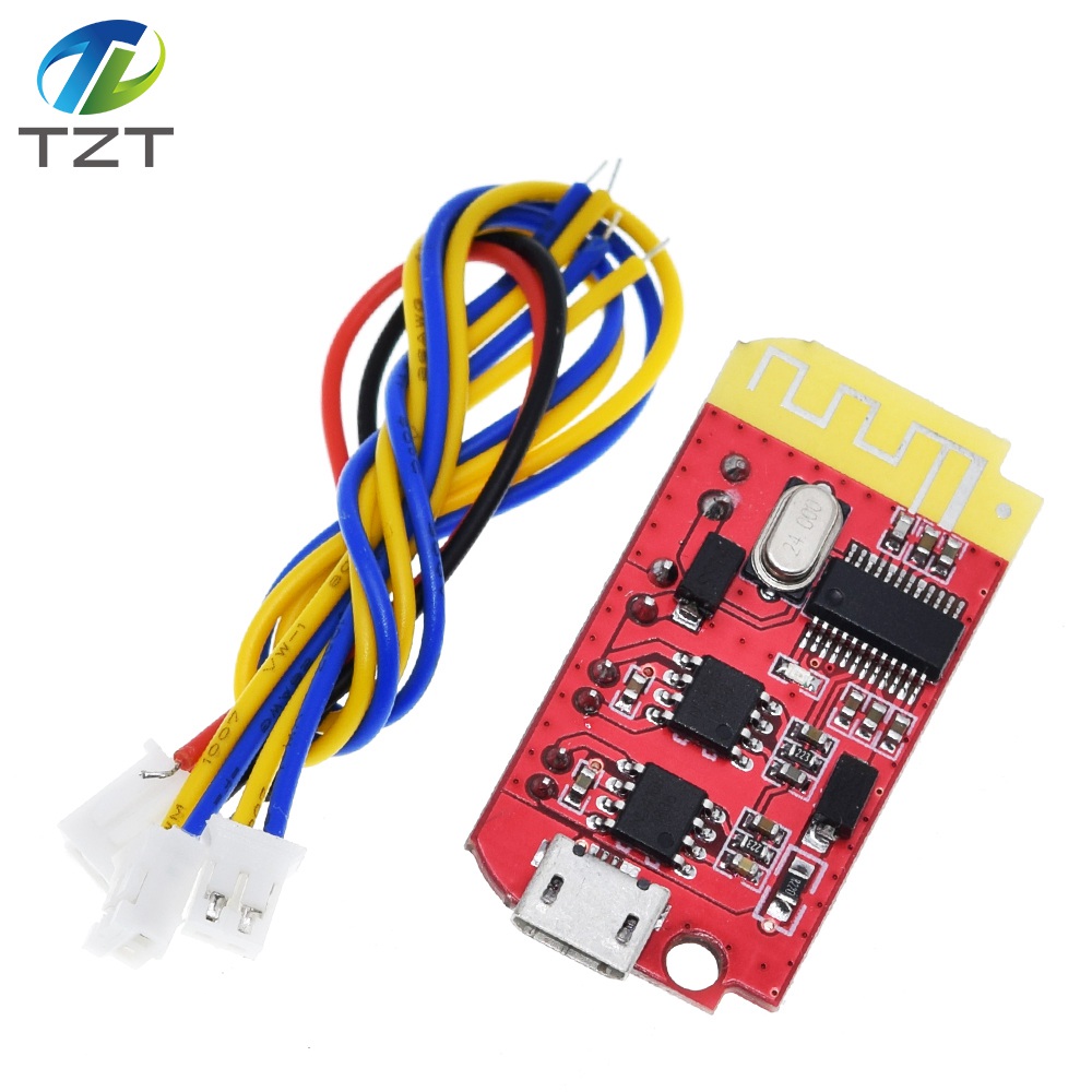 TZT DC 3.7V 5V 5W Digital Audio Amplifier Board Double Dual Plate DIY Bluetooth Speaker Modification Sound Music Module Micro USB
