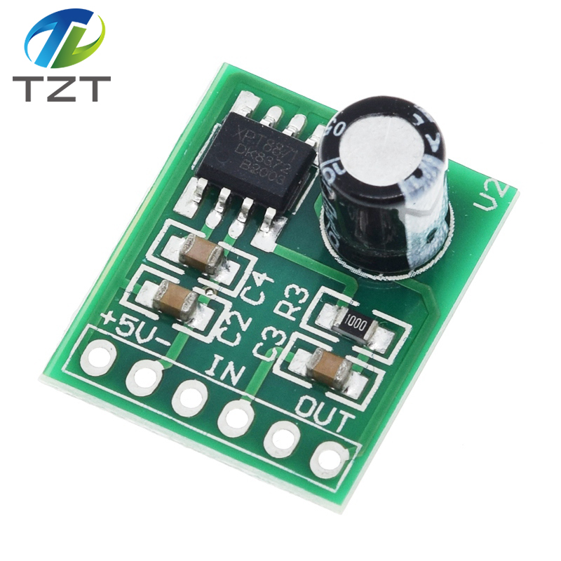 TZT 1PCS 5W MINI Audio Power Amplifier Board 3-5V XH-M125 XPT8871 Mono Amplifier Module Audio DIY Amplifiers Kit