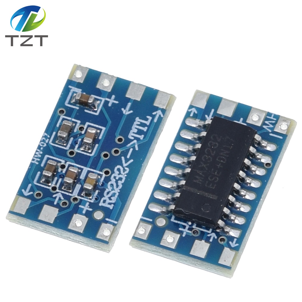 TZT  mini RS232 MAX3232 Levels to TTL level converter board serial converter board Dropshipping