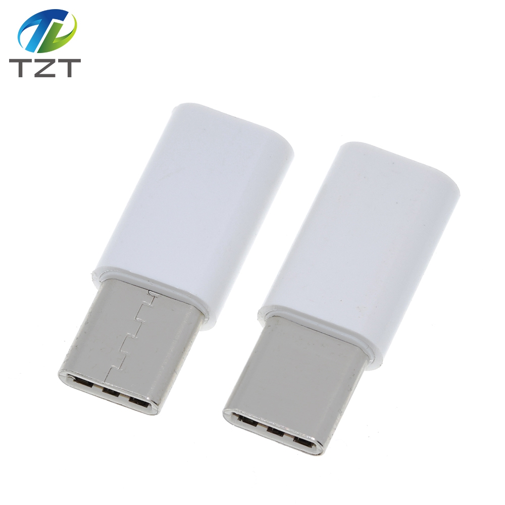TZT 5pcs Mini Converter  Micro Usb To Type C Jack Adapter For Phone Support Charging Transmission Type-C Splitter Wide Compatibility