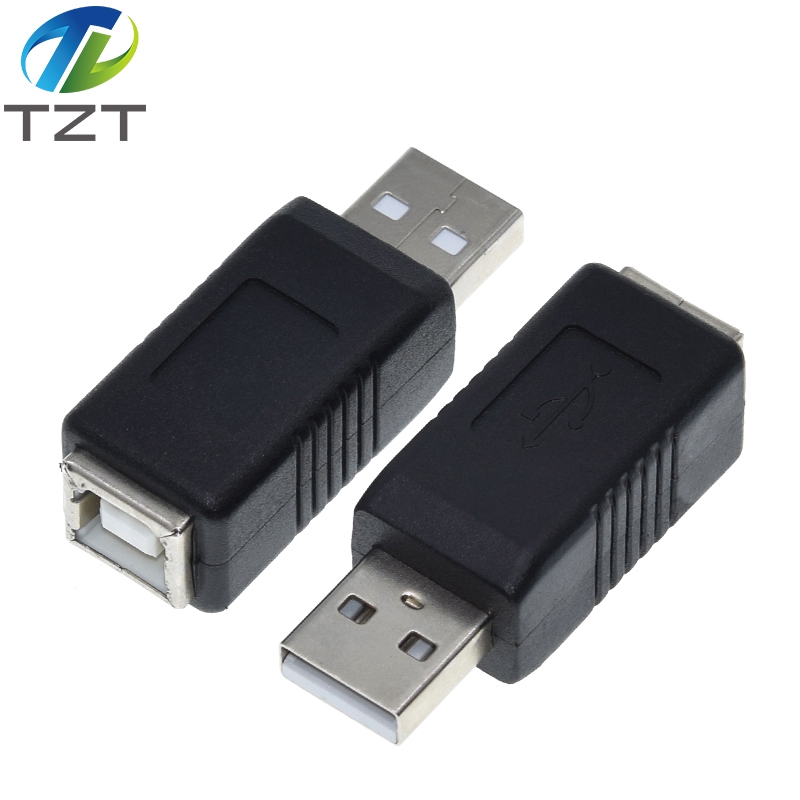 TZT USB 2.0 Type A Female To Printer Scanner Type B Female Adapter Adaptor Converter Connectors Accessories