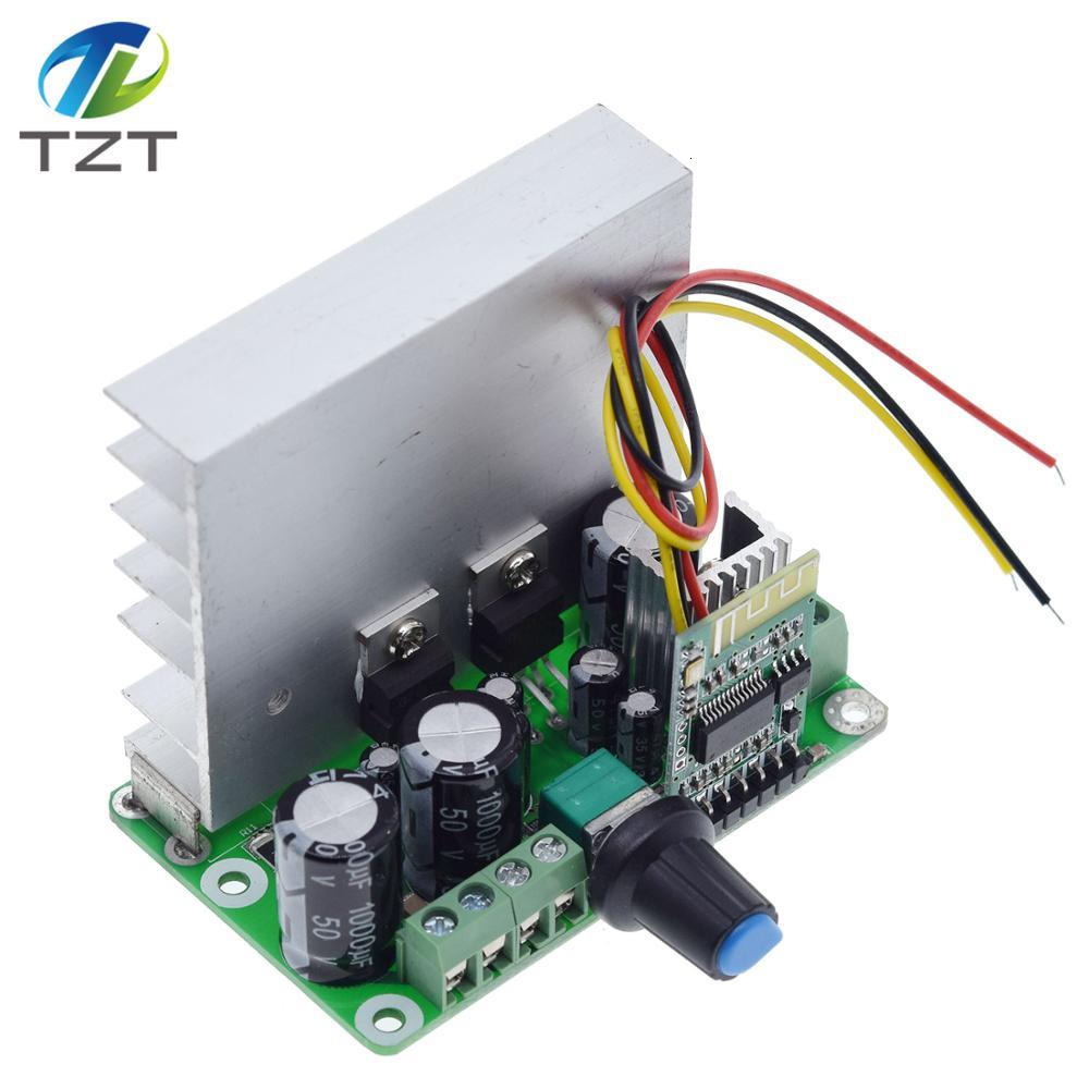 TZT Bluetooth 4.2 TDA2030 15w+15W Double Channel Amplifier Board Module 10V-30V With Heat Sink Car For USB Speaker Portable Speaker