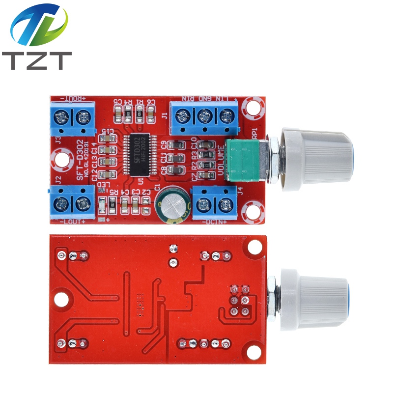 TZT SFT-D302 digital power amplifierS board wide voltage 12V power amplifier module 30Wx2 small size high-power finished board