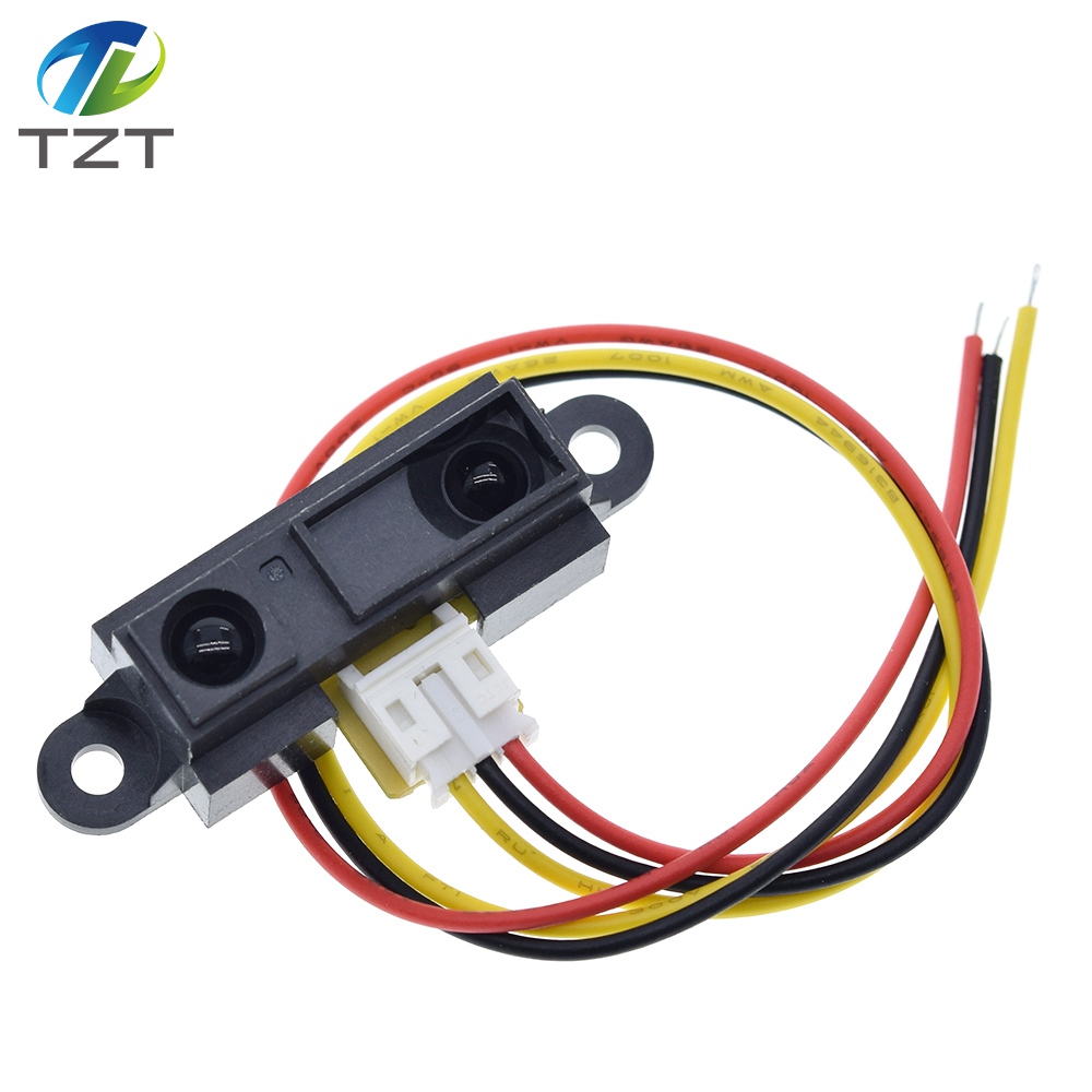 TZT GP2Y0A21YK0F 100% NEW 2Y0A21 10-80cm Infrared distance sensor INCLUDING WIRE