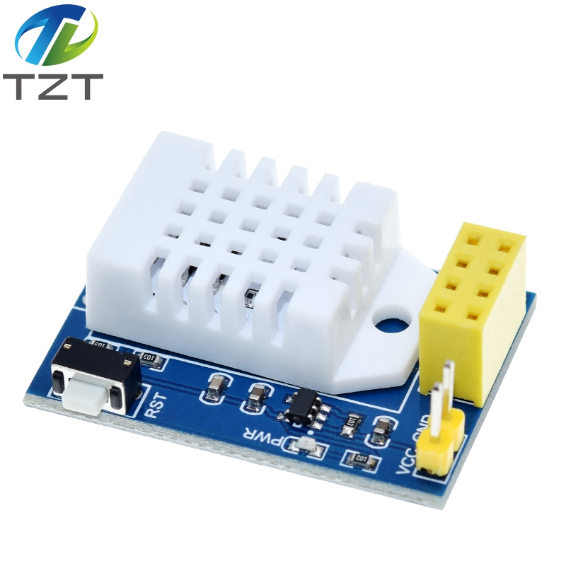 TZT DHT22 AM2302 Temperature Humidity Sensor Wireless Module ESP8266 WIFI interface Board ESP8266 ESP-01/01S Adapter Replace