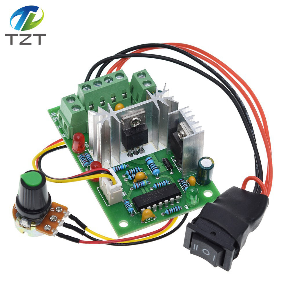 TZT 10V 12V 24V 36V PWM DC controller with Positive inversion switch PWM DC controller for DC motor speed controller 150W