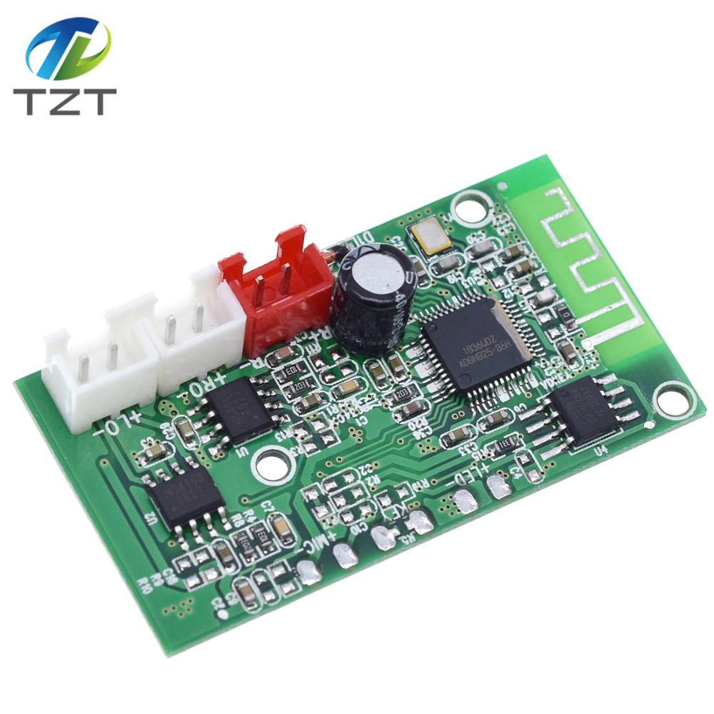TZT Mini Bluetooth 4.2 Speaker Amplifier Board 3W*2 Class D Dual Channle Audio Phones Computers PC DIY DC3.7-5V