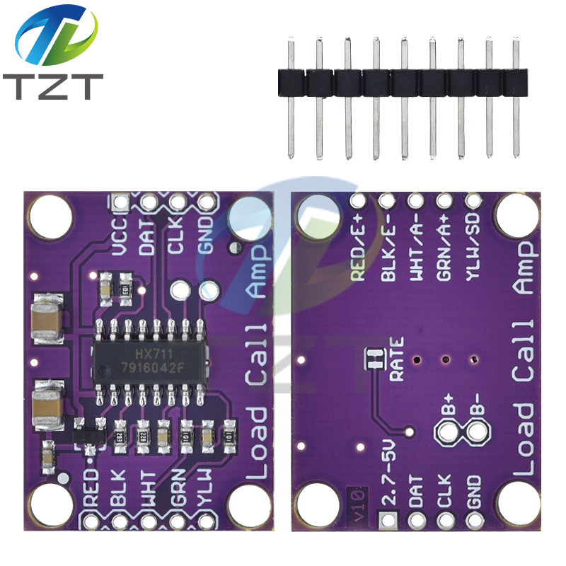 TZT HX711 Weighing Sensor 24-bit A/D Conversion Adapter Load Cell Amplifier Board Weight Sensors For Arduino