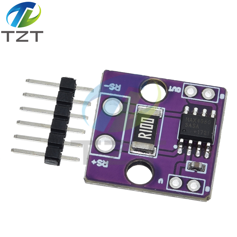 TZT MAX4080 MAX4080SASA Current Module Current Sense Amplifier Detector Module High Precision 4.5V 190uA For Arduino